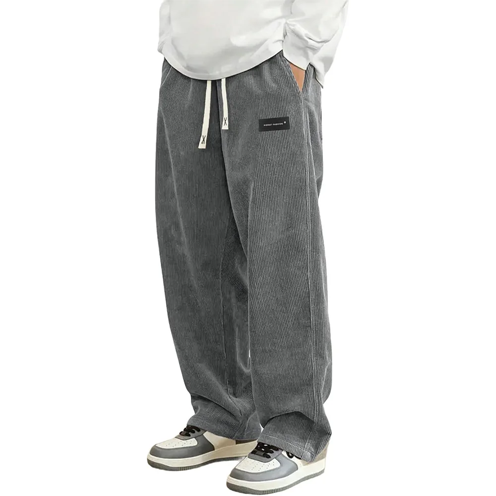 Amerikanische Freizeithose mit Seitenstreifen und Buchstaben-Stickerei, Weites Bein, Lässige Sommerhose für Herren, Locker Fallende Sporthose – Detail 13