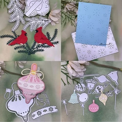 Bird bell snowflake frame Metal Cutting Dies Stencils For DIY Scrapbooking Decorative Embossing Handcraft Die Cutting Template