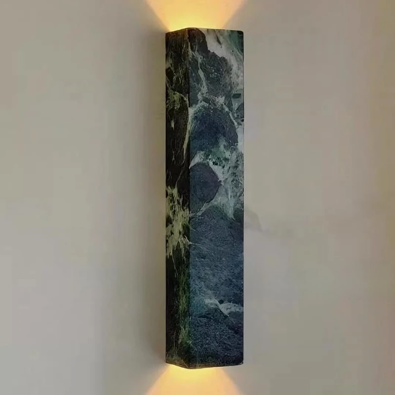 

Designer light luxury living room sofa background wall lamp bedside