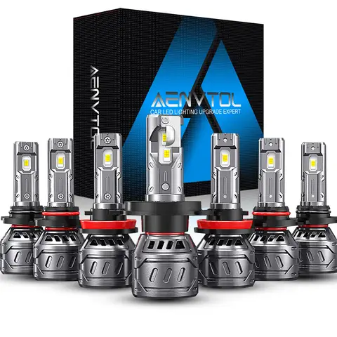 2 uds faro LED para coche H4 H7 H8 H16EU H1 H3 H10 H13 H27 880 881 HB3 HB4 9004 9005 9006 9007 9012 P13W PSX24W PSX26W lámpara antiniebla LED