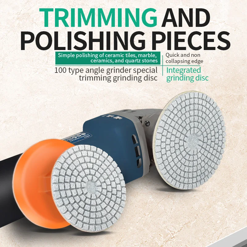 

3-дюймовый 80 мм абразивный алмазный шлифовальный диск для влажной полировки, шлифовальный диск для очистки и шлифования гранита, камня, бетона, мрамора