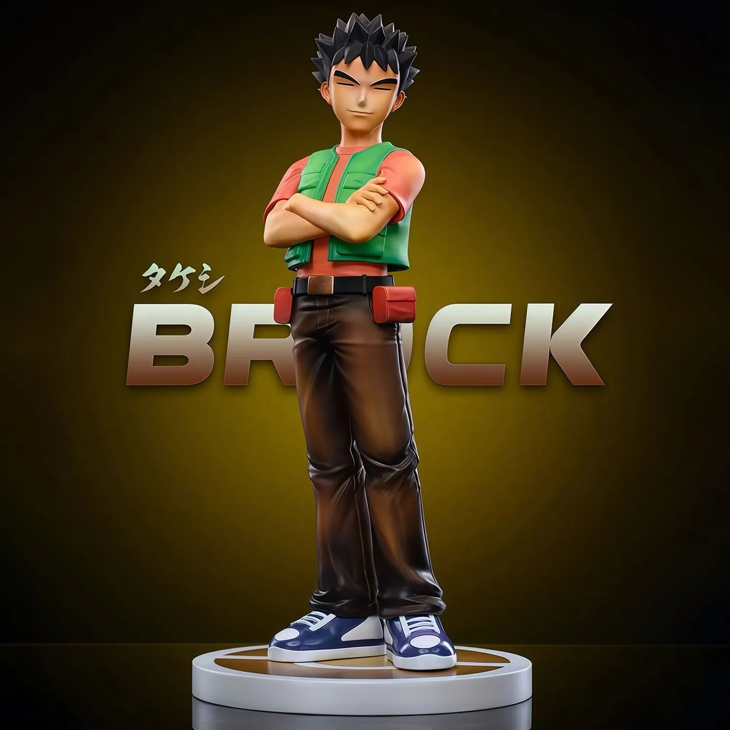 Figurine de dessin animé Ash Ketchum Brock, 18cm, figurines en plastique brumeux, Statue Gk en Pvc, modèle de collection, jouets, cadeau, en Stock