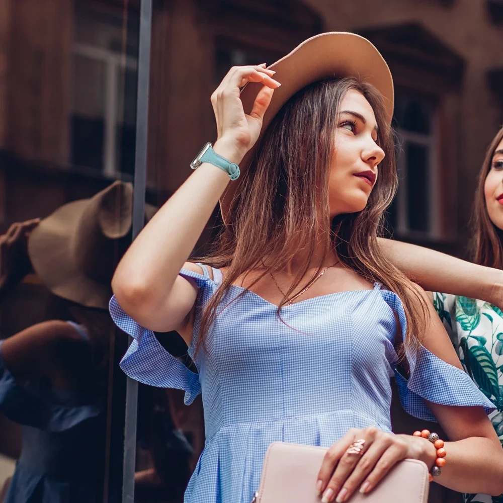 女性用本革腕時計,バンド,アップルウォッチ,シリーズ6,5,4,3,38,40,42,44mm,ff-pr