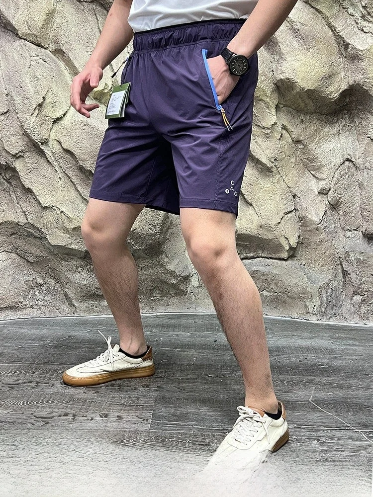 

Легкие многофункциональные летние спортивные брюки из твила с технологией Color Block для активного отдыха, молодежные, прямого кроя