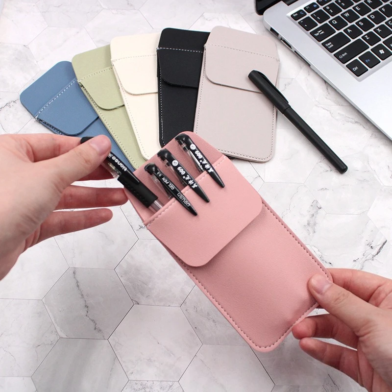 

Anti Dirty Chest Pocket Pens Organizer Bag Ink Leakage Pens Storage Portable for Doctor Nurse ID Card Protector Pens Holder