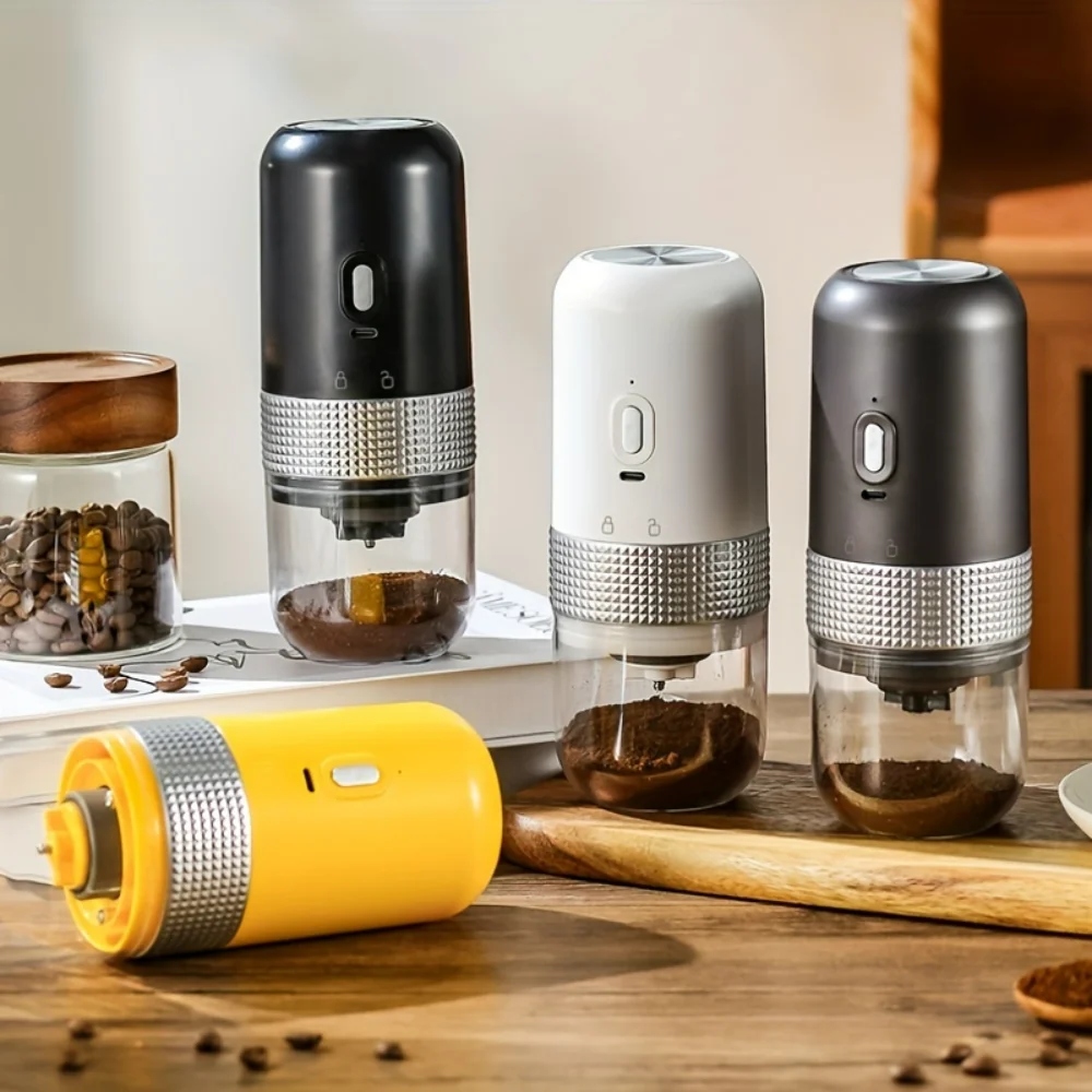 

Coffee Grinder, Portable Mini Conical Burr Mill, Stainless Steel Compact Cafe Grind With Precise Adjustable Settings,Automatic C