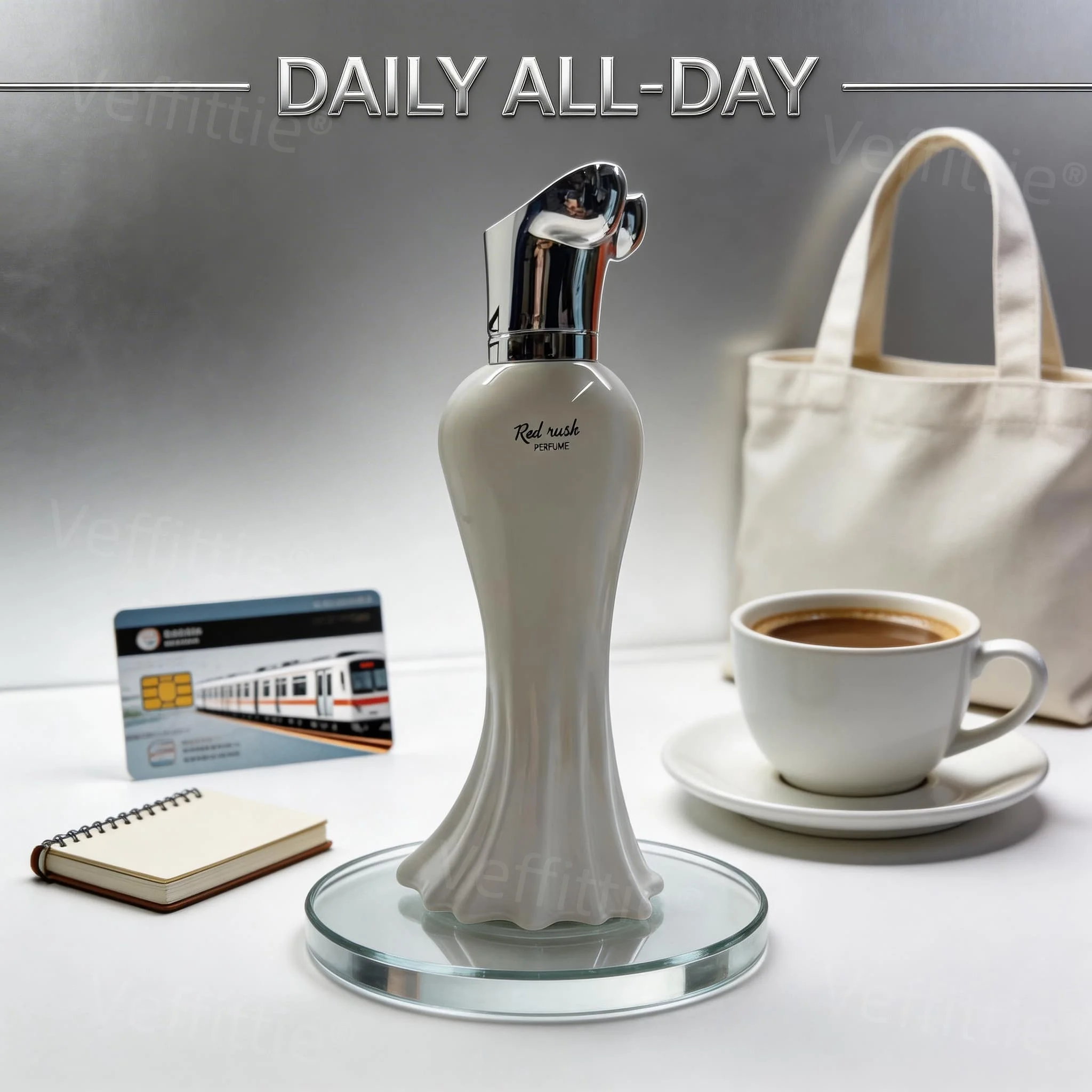 

Tropical Fruity-Woody Poise Eau De Parfum, 100ml White Silhouette Bottle, Formal Office Wear, All Day Fresh, Polished Sandalwood