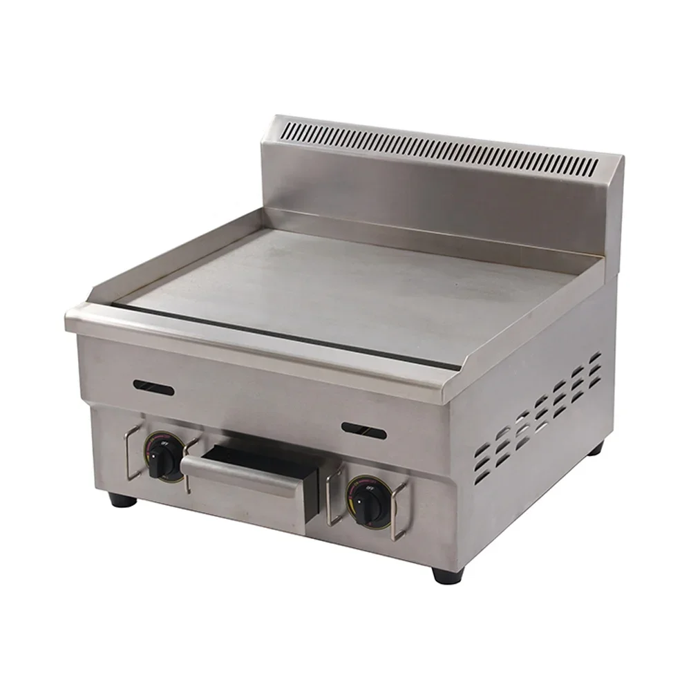 Professional Mobile Kitchen Equipment Restaurant Hot Plate Gas Griddle