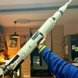 1969PCS Apollo Saturn V Building Blocks 21309 Model Space Rocket Assembly Bricks Toys Birthday Christmas Gifts For Kid Boy Adult