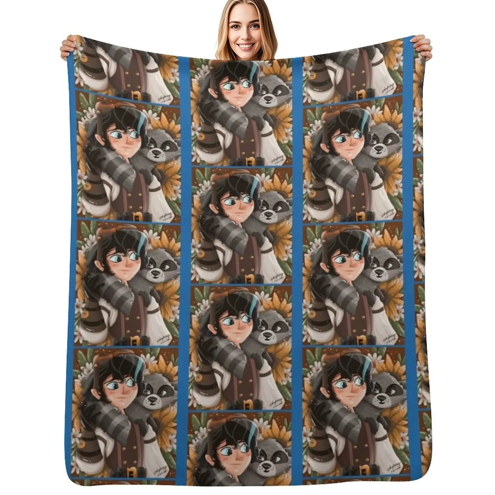 

Varian Tangled Print Throw Blanket Luxurious Soft Fuzzy Blanket for Sofa Bed