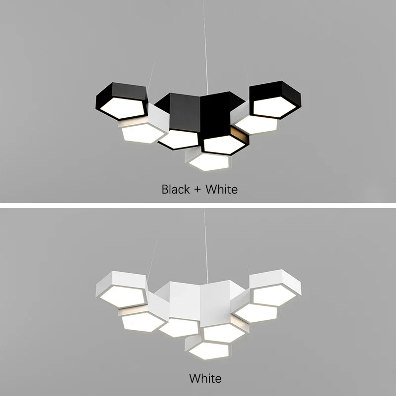 Moderno LED teto lustre para sala de estar, quarto, cozinha, mesa de jantar, preto, branco, diamante lâmpada, escritório, estudo, luzes pendente