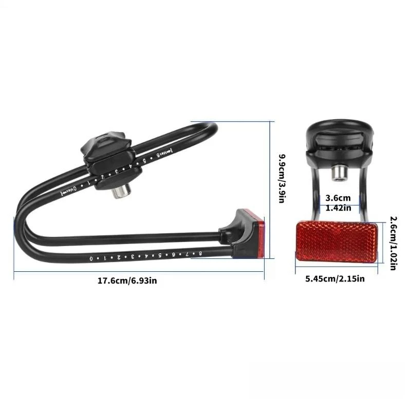 Premium Bike Shock Absorbers Waterproofed Bicycles Damper for Nighttimes