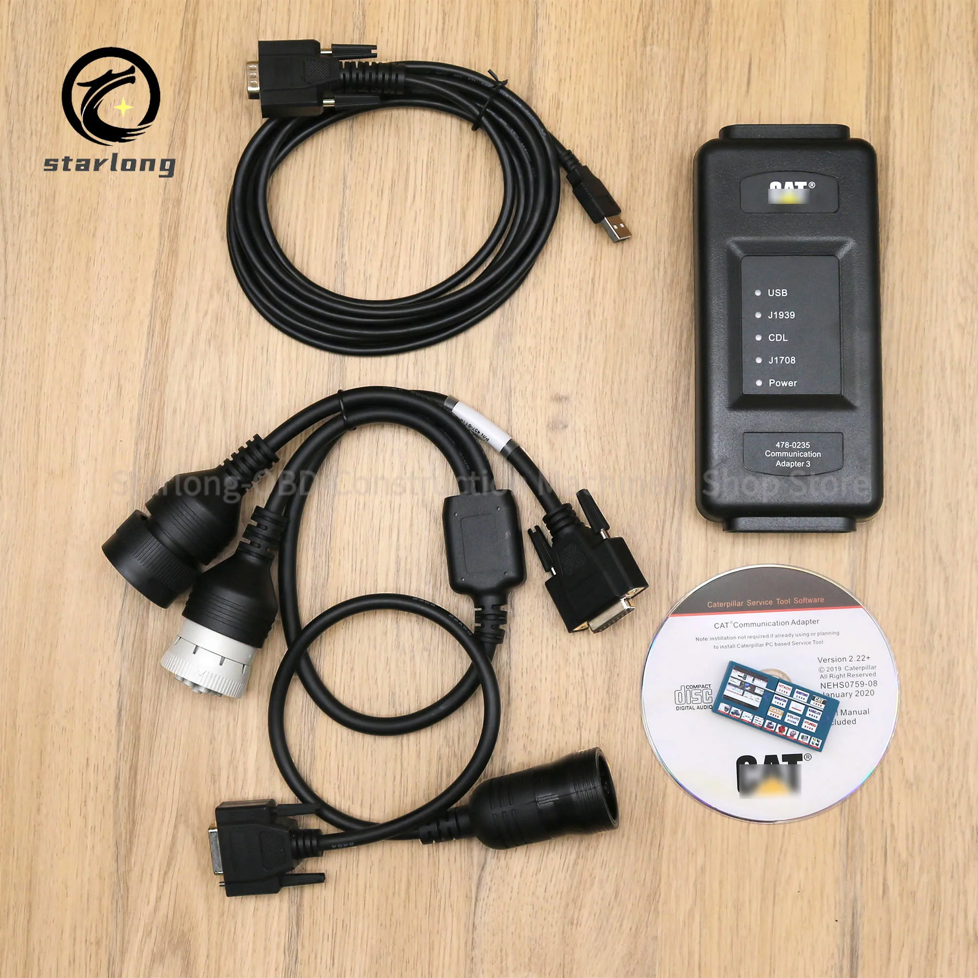 2023A ET4 478-0235 Adapter For CAT Truck Excavator Diagnostic Tool Communication 538-5051 Diagnostic Tool for Caterpillar