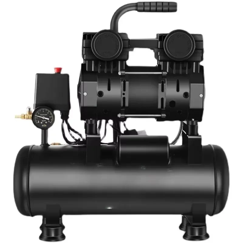 Oil-Free Silent Air Compressor 110V for Woodworking Small Industrial Air Pump Compact Quiet Compressor for DIY and Workshop