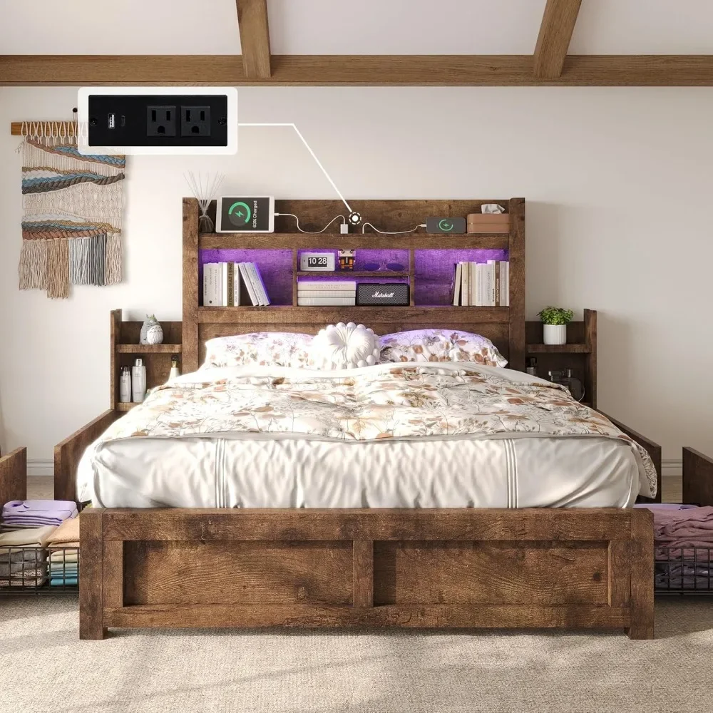 Queen Bed Frame with 49.6