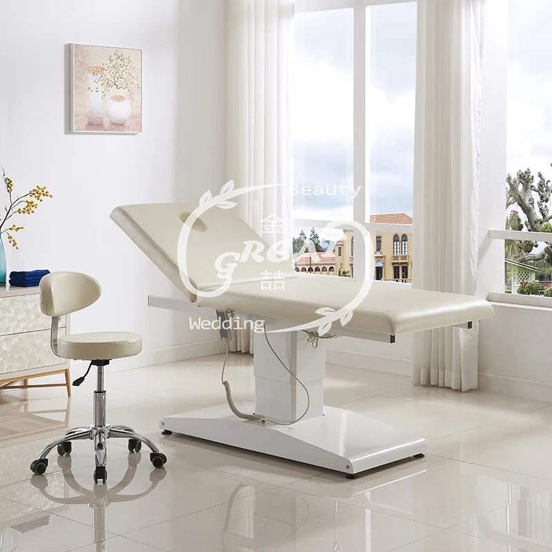 Great Foshan Factory Best Sale White Facial Bed Massage Bed Sale