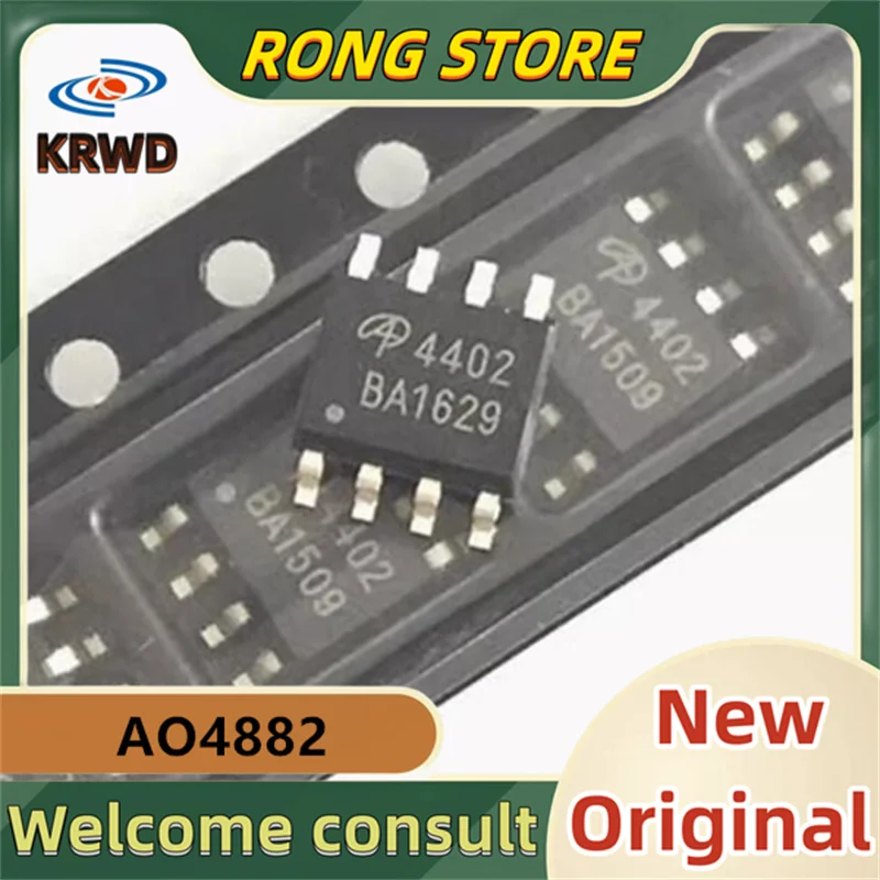 50PCS 4882  New and Original AO4882 A04882  SOP-8 40V 8A