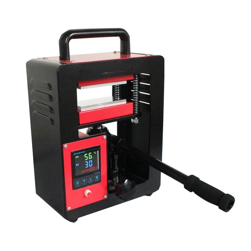 High Pressure Small Rosin Hot Transfer Press Machine, Dual Heating Plates for T-Shirts, Mugs, DIY Craft