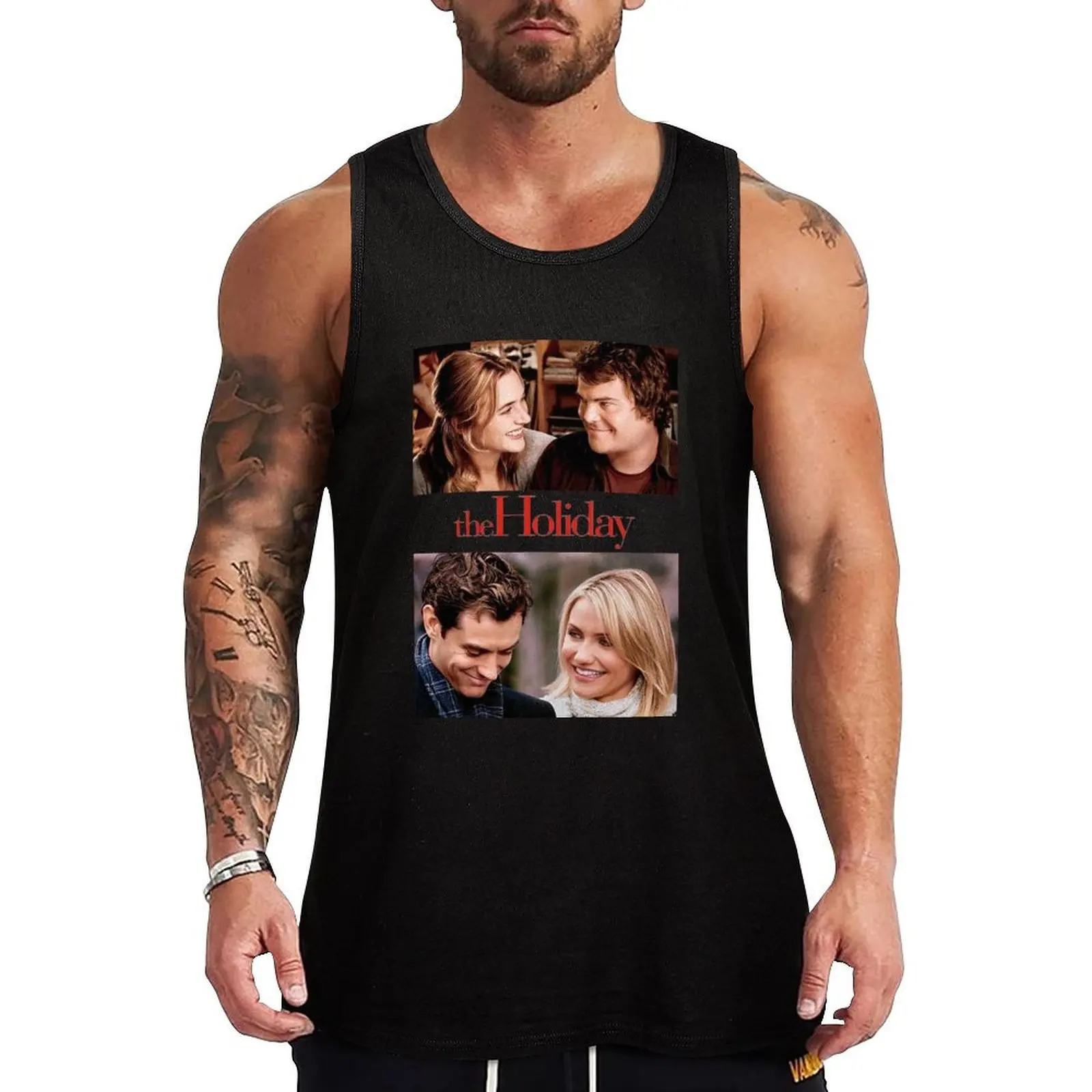 

The Holiday (2006) Tank Top Men's sleeveless gym shirts Clothing Muscle fit