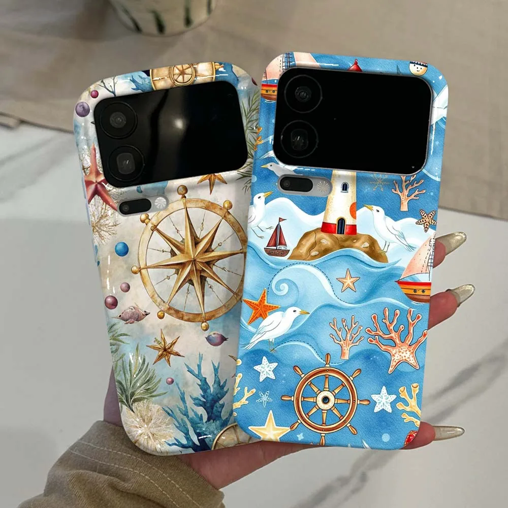 Фото Чехол для телефона Xiaomi Mi 17 15 12T 11 11X 11i Pro Max Lite 5G Feilin с дизайном «Маяк, корабль, чайка», волнистый, масляный эффект