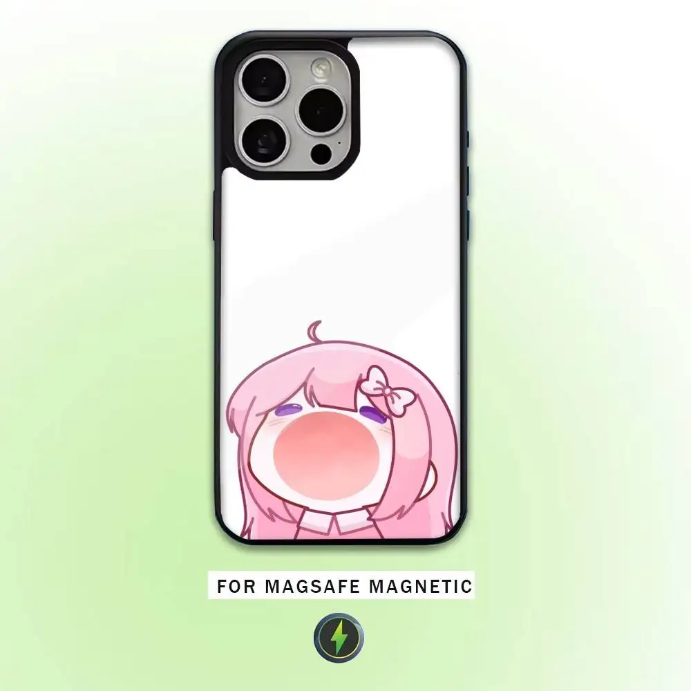 Jogo bonito engraçado nikke doro caso de telefone para iphone17,16,15,14,13,12,11 plus, pro max magnético para carregamento sem fio magsafe