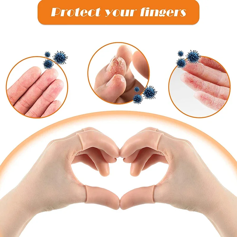 10pcs Silicone Toe Separator Finger Protector Applicator Soft Corn Callus Remover Bunion Corrector Pedicure Tools Foot Care Tool