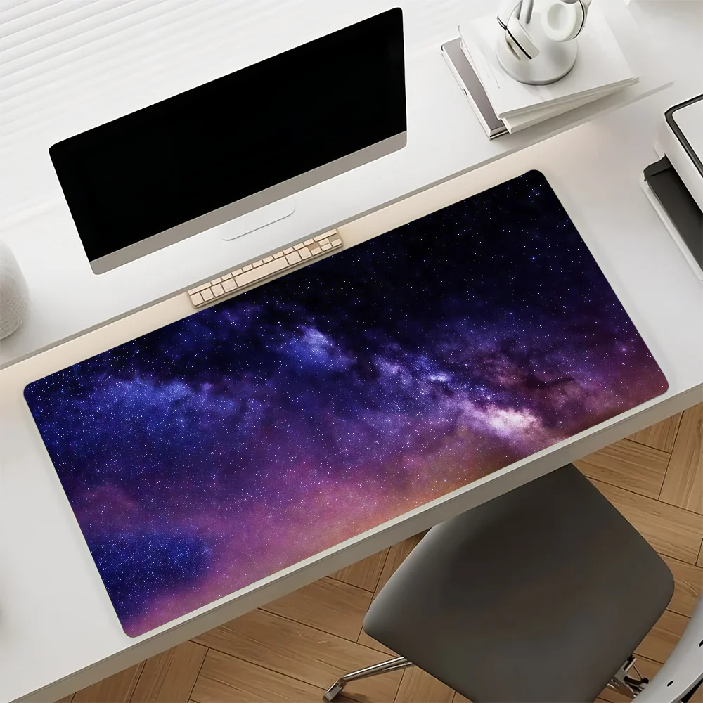 Starry Night Mouse Pad Anti Slip Rubber Edge Locked Thickened Laptop Gaming Desk Mat