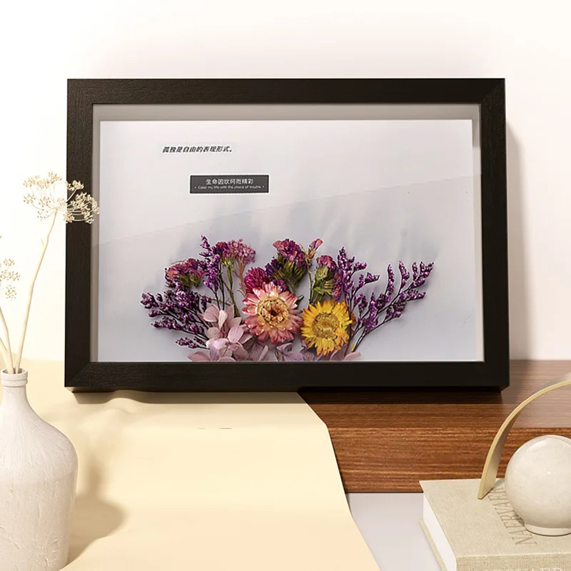 DIY Dried Flowers Frame Shadow Box Frame Handmade Crafts For Dry Flowers Leaves Butterfly Specimen Photo Display Frame