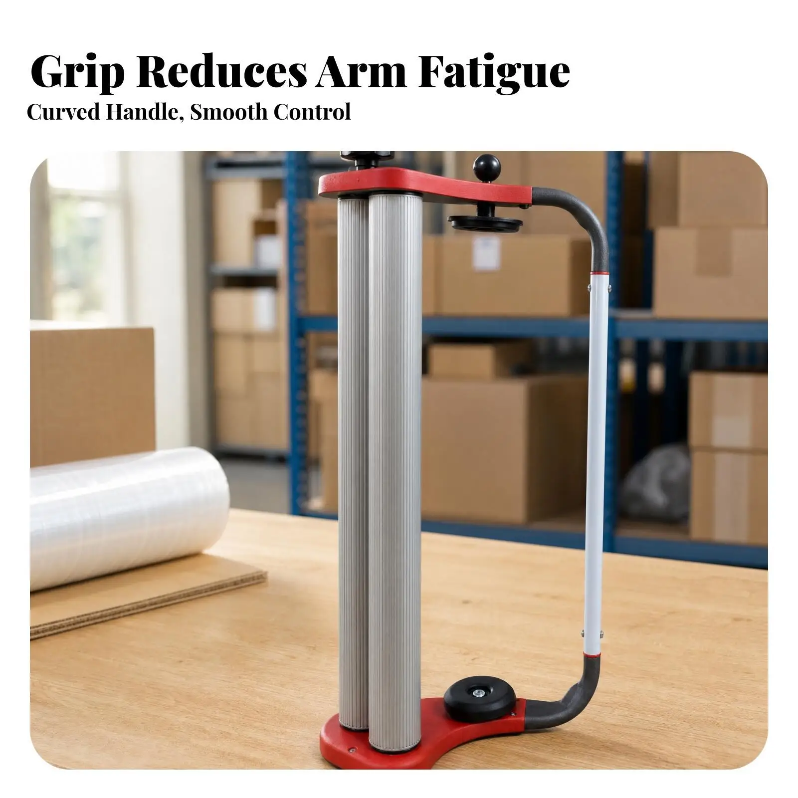 Portable Stretch Film Wrapping Machine Handheld Manual Dispenser PVC Pallet Wrap Tool for Small Packing Operations
