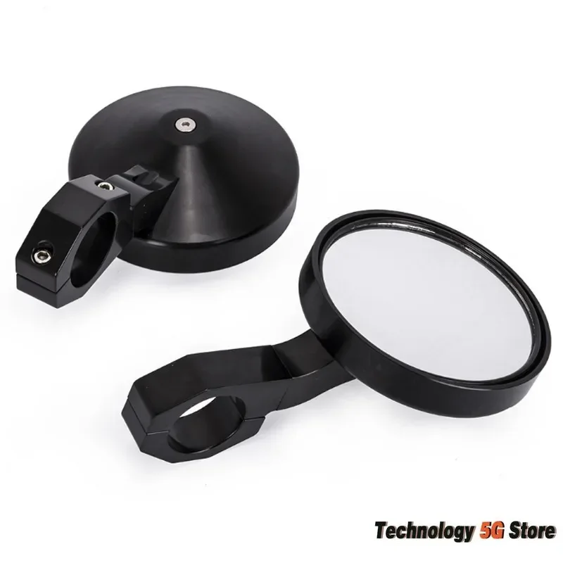 

ATV UTV Round CNC Rearview Mirror 1.75inch Gold Red Side Mirrors for Yamaha YXZ1000R 2016 John Deere Gator XUV Polaris RZR 900