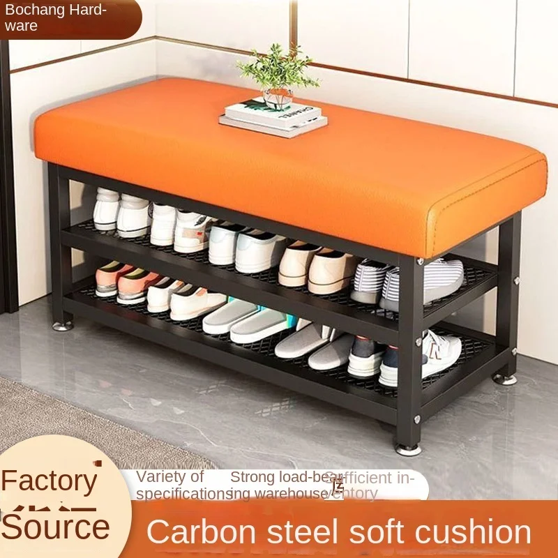 

2025Home Shoe Changing Stool Entryway Seat Stool Integrated Shoe Cabinet Indoor Multi-layer Sit-on Small Narrow Shoe Rack Simple