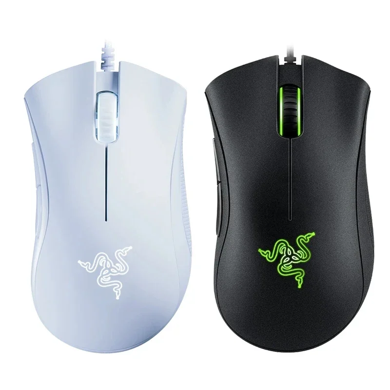 Imagem -04 - Razer-deathadder Rato de Jogo Personalizado Essencial Botões Independentes Sensor Óptico de 6400dpi Mouse com Fio para Laptop Escritório