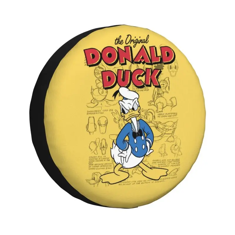

Изготовленный на заказ чехол для запасного колеса Donald Duck для Mitsubishi Pajero 4WD 4x4, защита колеса автомобиля 14 дюймов, 15 дюймов, 16 дюймов, 17 дюймов