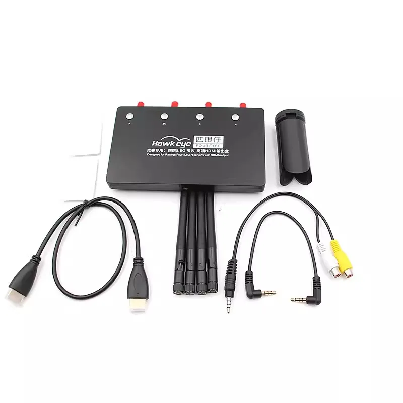 

Новый приемник Hawkeye Four Eyes V2 4-канальный 5.8G с 4-сегментным HDMI-выходом для ТВ, экрана или телефона, 1 шт. для гоночных дронов на радиоуправлении