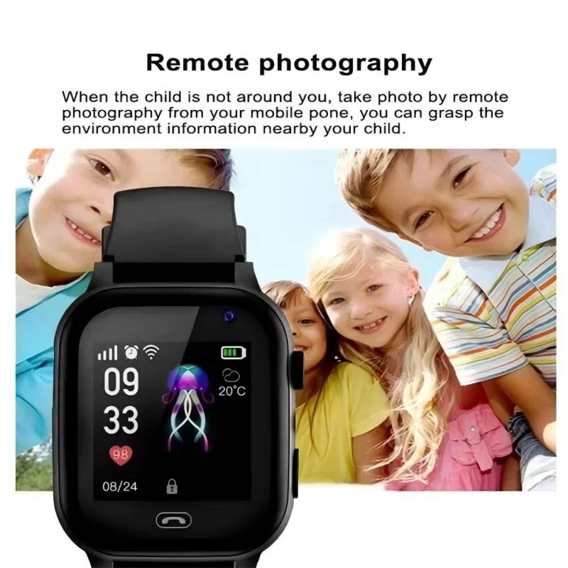 OnePlus Kids Smartwatch 4G Wifi GPS SOS Location Video Call Analogue Card Waterproof Watch Camera Boys Girls Upgrade New Watch