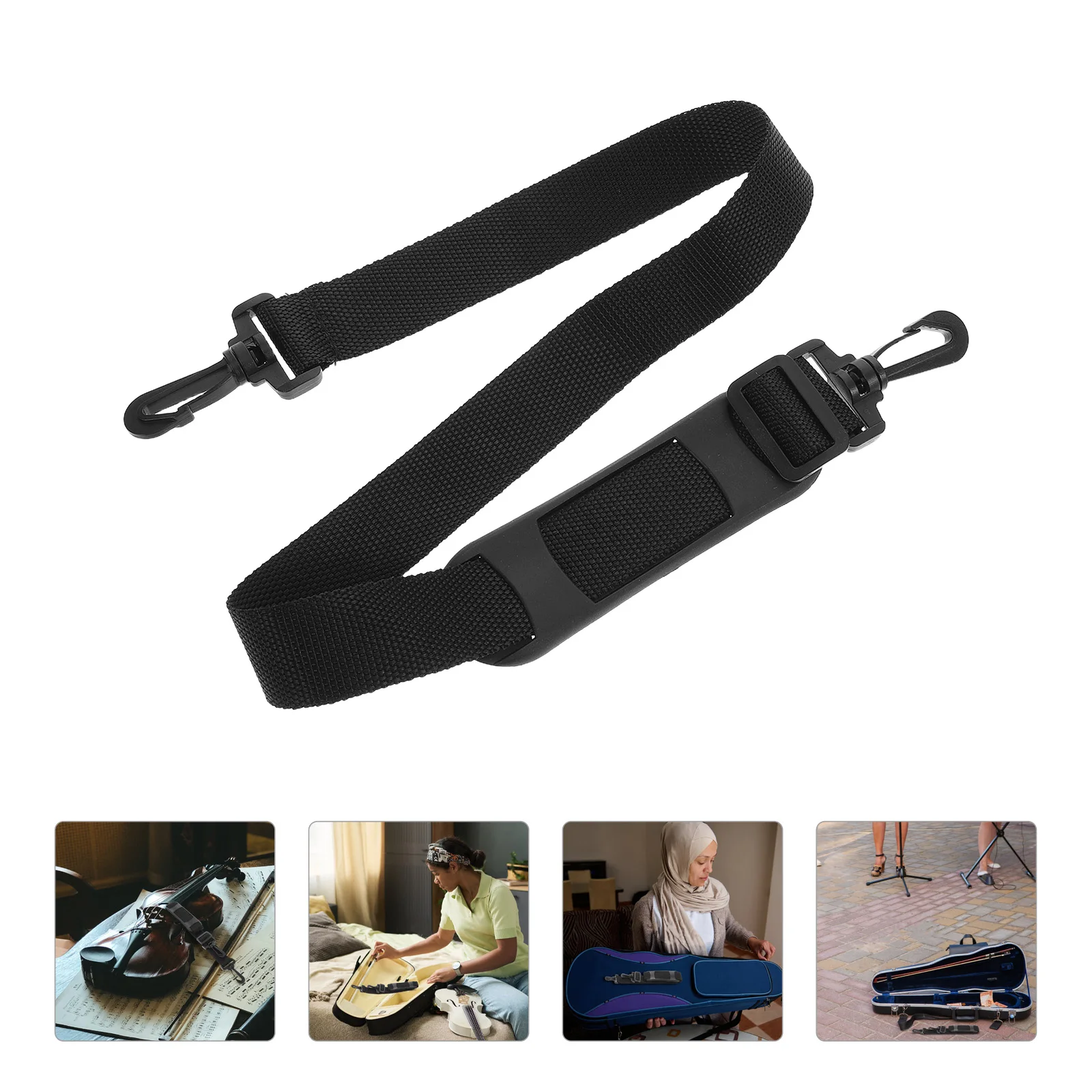 

1 Pair Universal Adjustable Backpack Shoulder Strap For Violin Case Multifunctional Lightweight Durable Shockproof Waterproof