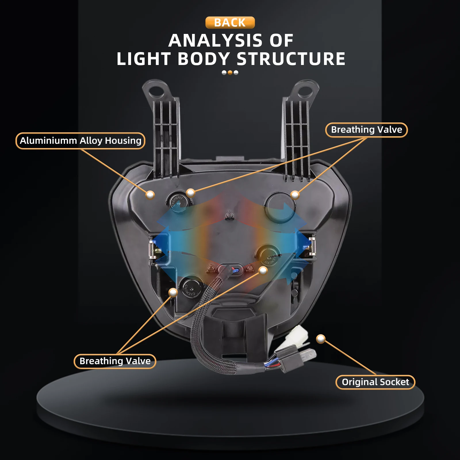 Projector LED Headlight Assembly for Yamaha MT-07 FZ07 2014 2015 2016 2017 MT07 FZ-07 Headlamp High Low Beam & DRL Accessories