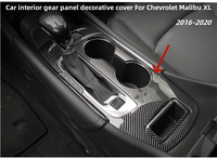 Car interior carbon fiber style Gear shift decorative panel, window lift button panel For Chevrolet Malibu XL 2016-20 Year 39pcs