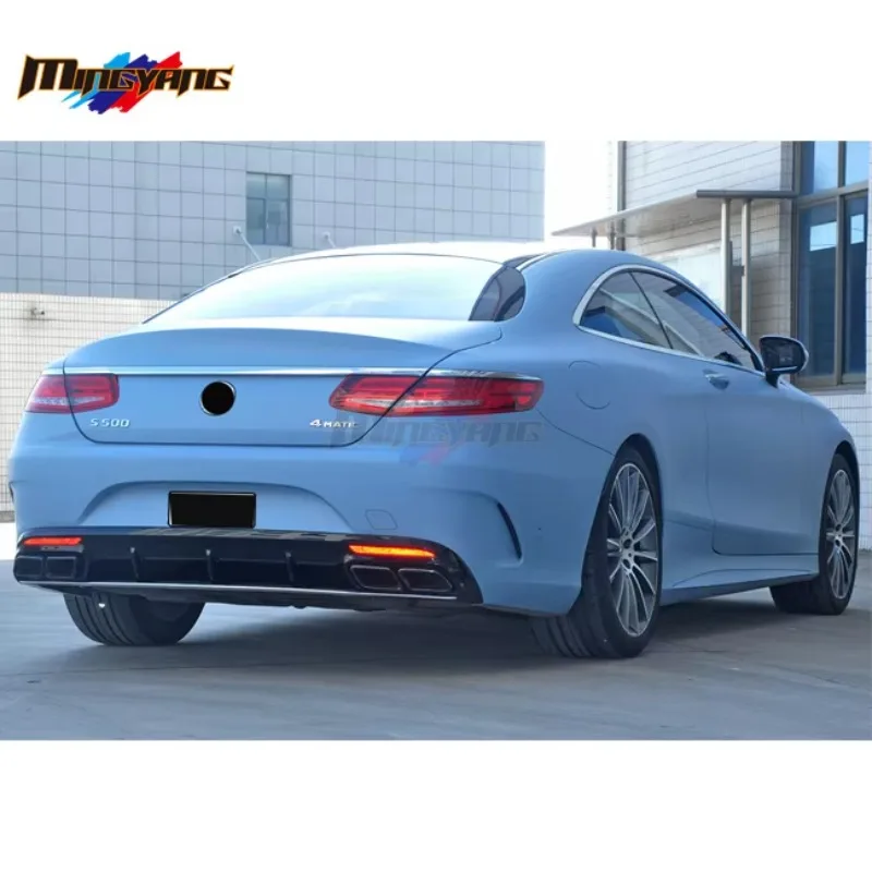 تعديل جديد وصول PP البلاستيك S63 تصميم مصدات السيارة لمرسيدس بنز S كوبيه W222 2017 #4