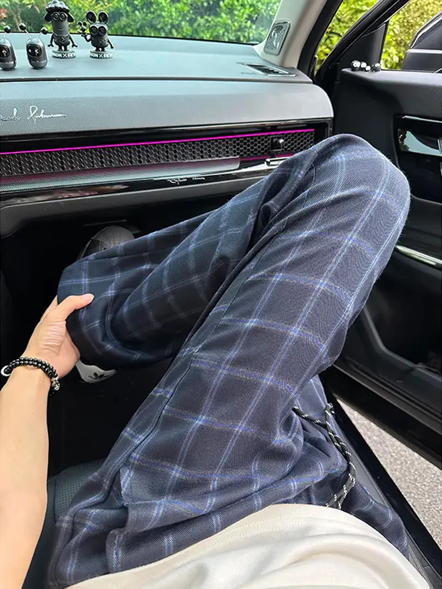 

Американские ретро темно-синие клетчатые мужские летние брюки High Street Knife Cleanfit прямые брюки-клеш с микро-клеш повседневные брюки