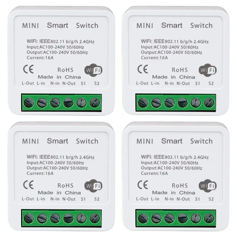 

Умный выключатель AEE2-Wifi, управление через приложение, голосовое управление, режим DIY, функция таймера, управление через LAN, 2-канальный, 16А