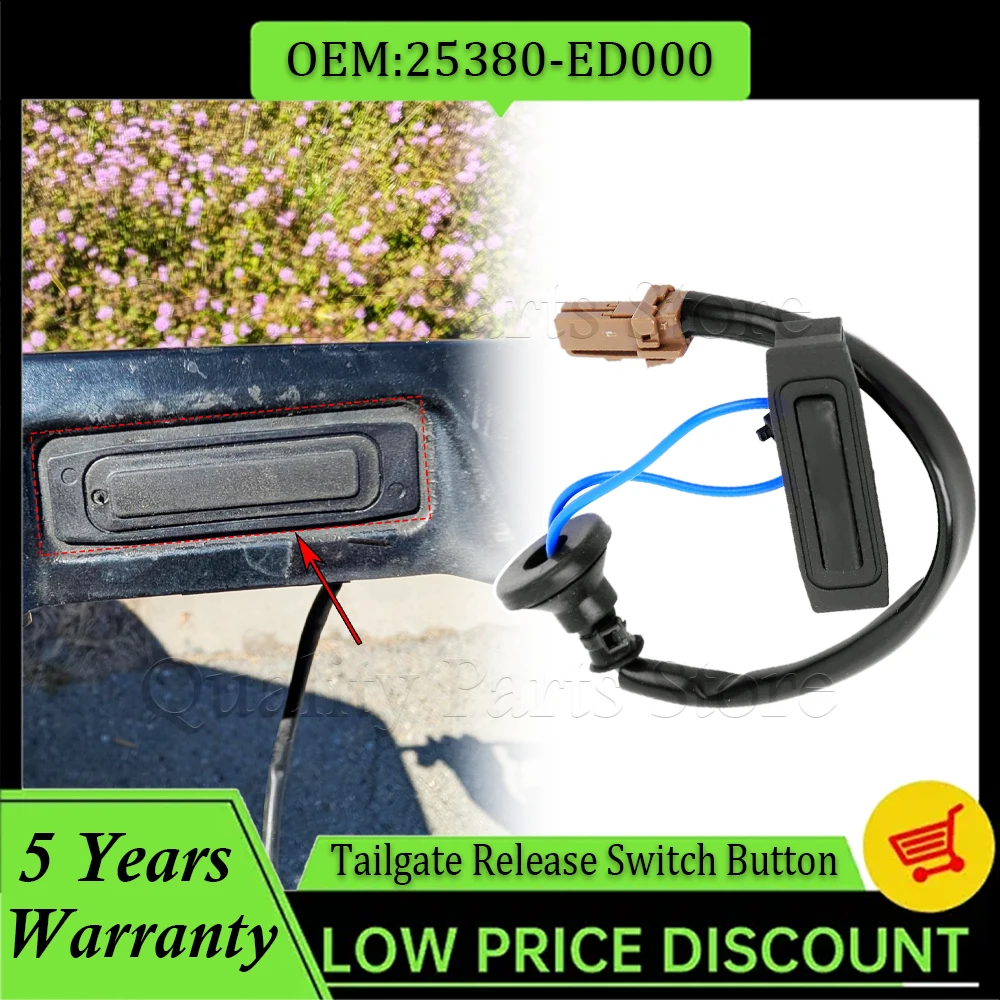 

Задний замок багажника, кнопка открытия багажника 25380-ED000 25380ED000 для Nissan Versa 1.6L 2009-2012 Versa 1.8L 2007-2012