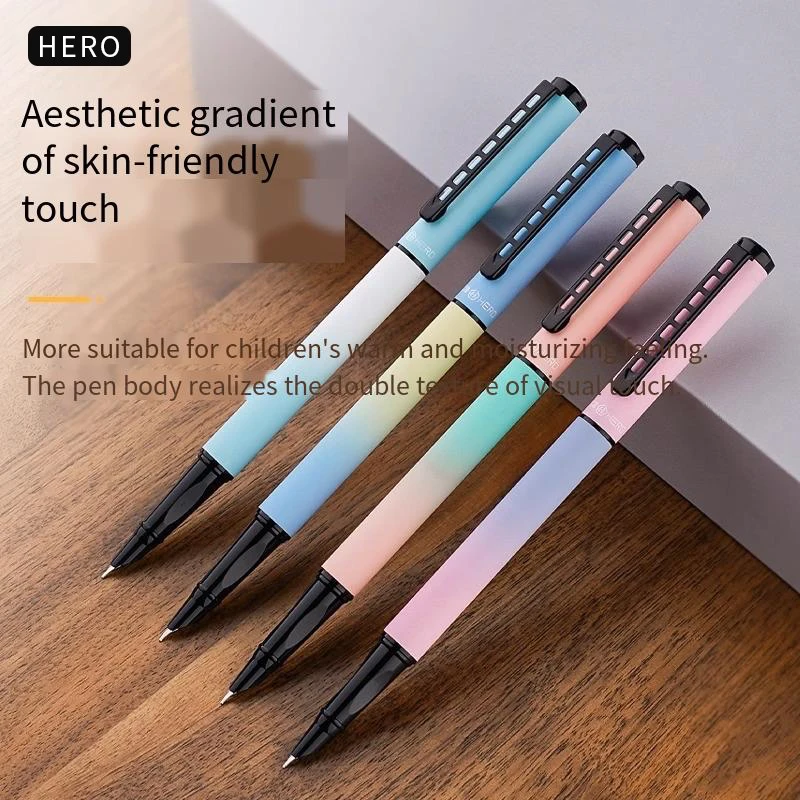 Hero Pen A23 Calligraphy Practice Pen for Primary School Students with Posture Correction Grip and Replaceable Ink Cartridge