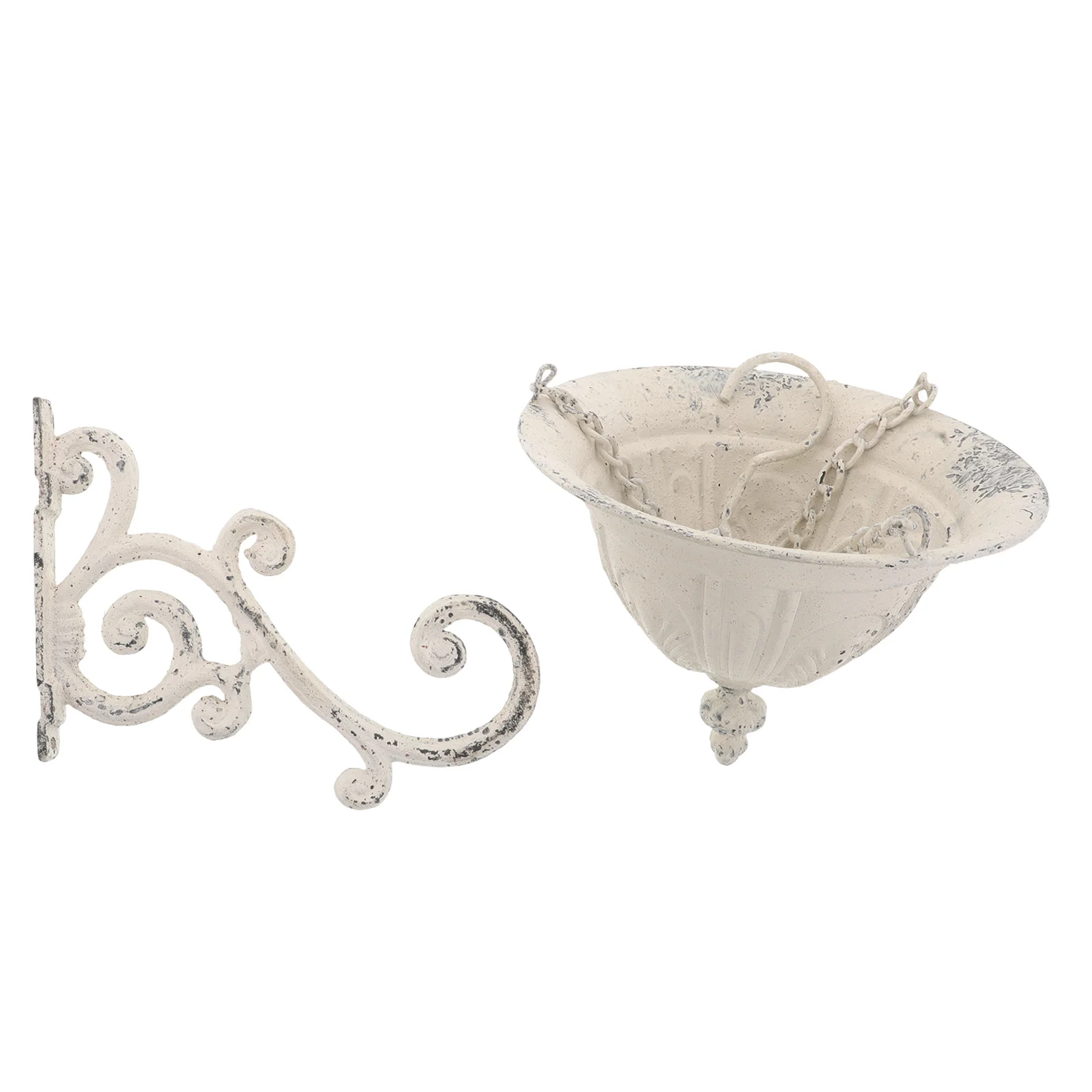

2Pcs Metal Wall Planter Vintage Style Hanging Basket Plant Holder Rustic Iron Flowerpot for Indoor Outdoor Balcony Garden Decor