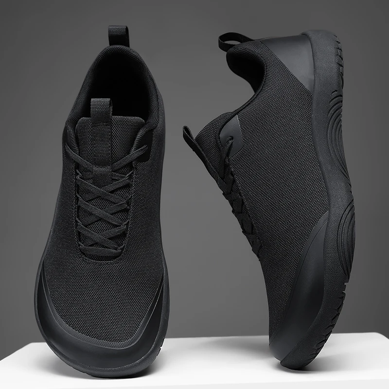 New Wide-toe Men's Shoes Casual Soft Sole Wide-Toe Shoes Walking Sneakers Breathable Mesh Comfortable Barefoot Shoes Big Size 48