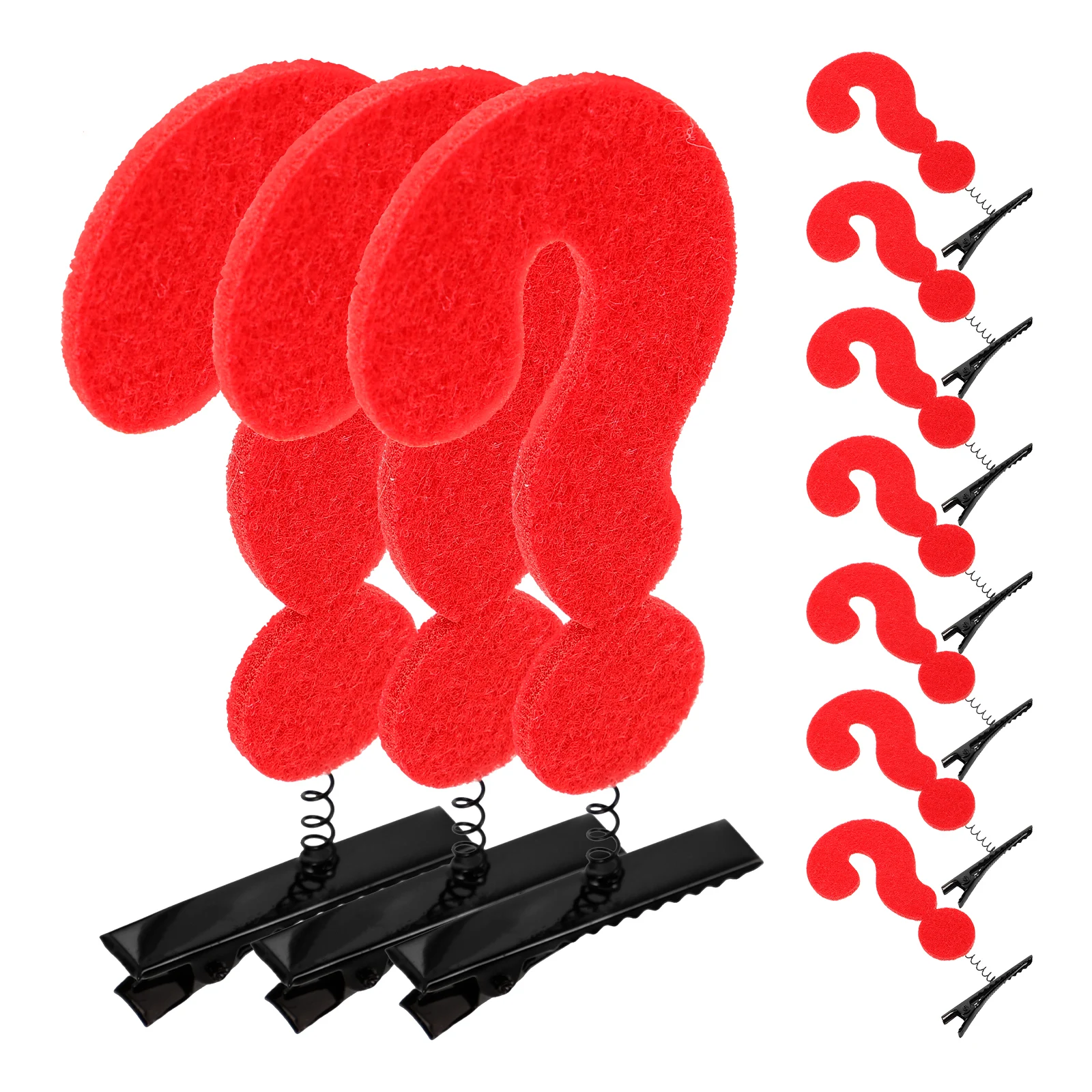 

10pcs Question Mark Clips Cute Cartoon Barrettes For Girls Party Favor Decorative Hair Accessories Side Clips For Thin Hair