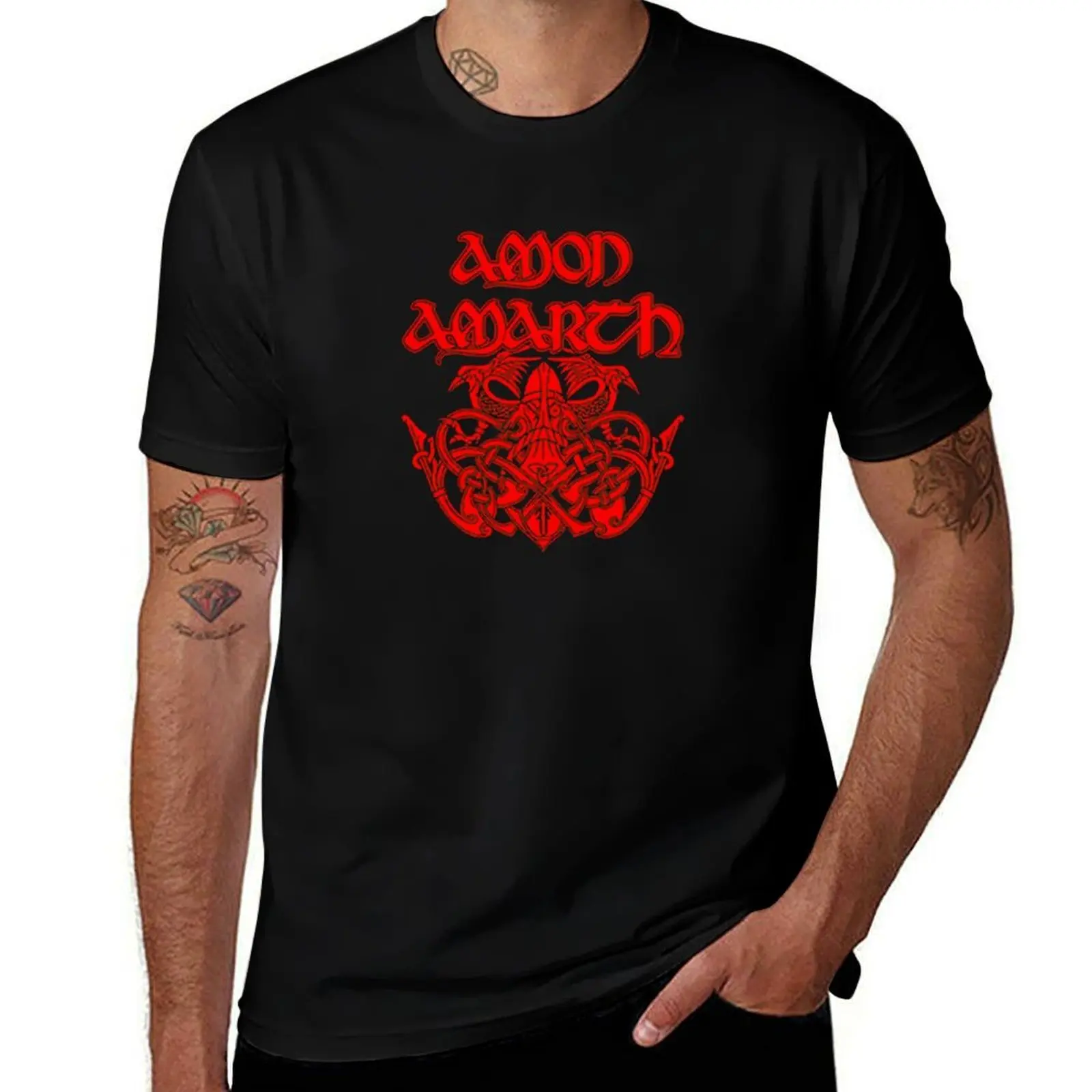 The Red Viking Mask T-Shirt man t shirts for men casual t shirts for man cotton funny graphic t shirts for man T-Shirt