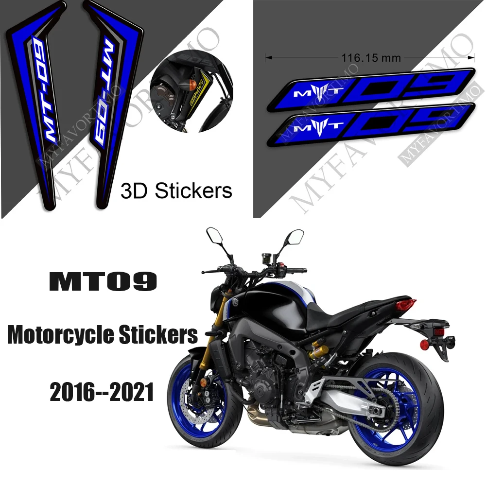 

For YAMAHA MT09 Motorcycle Sticker Fuel Tank Pad Tank Sticker Fuel Tank Protection Sticker Anti-Scratch MT09 2016-2021