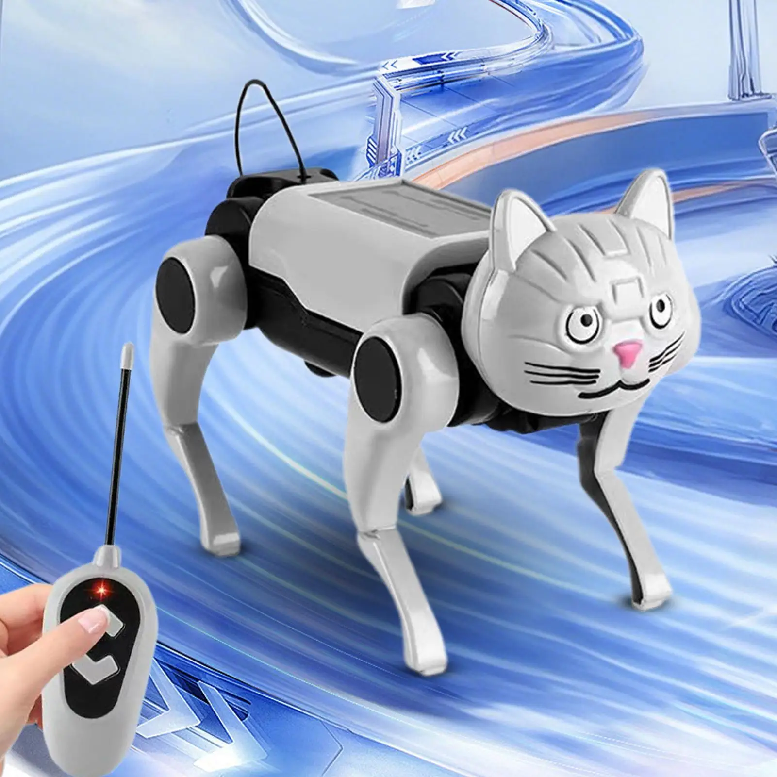 Perro Robot interactivo con Control remoto, mascota robótica con Sensor táctil para niños, Robot Perro de juguete RC para niños, niñas de 3 años y