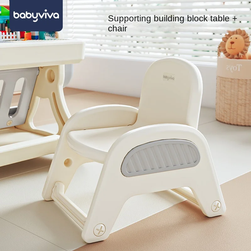 Yy-Tabouret rembourré pour enfants, chaise de salle à manger pour bébé, petit fauteuil en plastique